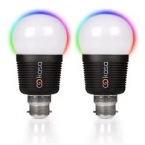 Image of Veho Kasa Bluetooth Smart LED Light Bulb B22 Bulb - Twin Pack