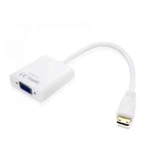 Image of Approx (APPC20) Mini HDMI to VGA Converter Cable, White