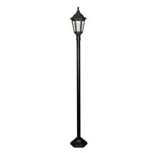 Image of 1 Light Outdoor Lamp Post Black IP43, E27