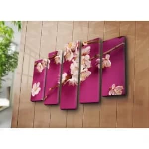 Image of 5PAT-27 Multicolor Decorative Canvas Painting (5 Pieces)
