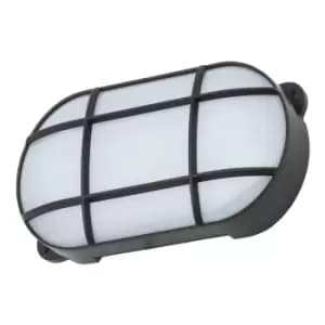 Image of Coast Capella 15W LED Oval Grid Bulkhead Black