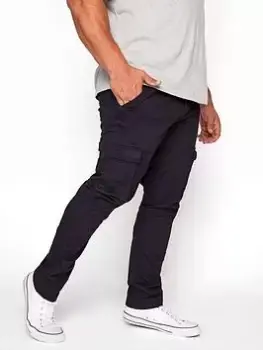 Image of BadRhino Essential Cargo Trousers - Navy, Size 60, Inside Leg 32, Men