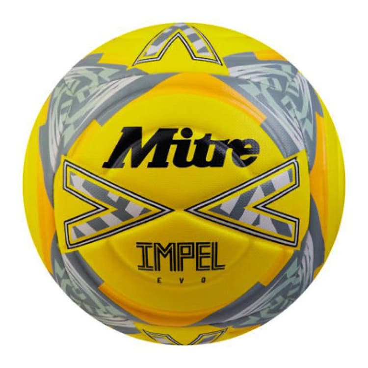 Image of Mitre Impel Evo Football Yellow/black/grey (5)