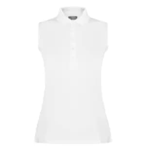 Image of Callaway Sleeveless Essential Polo Shirt Ladies - White