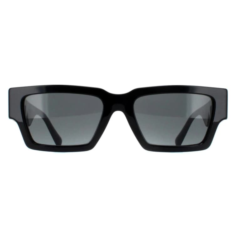 Image of Versace Mens Rectangle Black Dark Grey VE4459 Black Male One Size