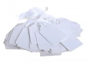 Image of Q Connect Strg Tickts 21x13mm Wht Pk1000