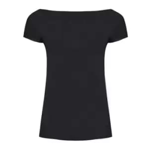 Image of SOLS Womens/Ladies Marylin Long Length T-Shirt (M) (Deep Black)
