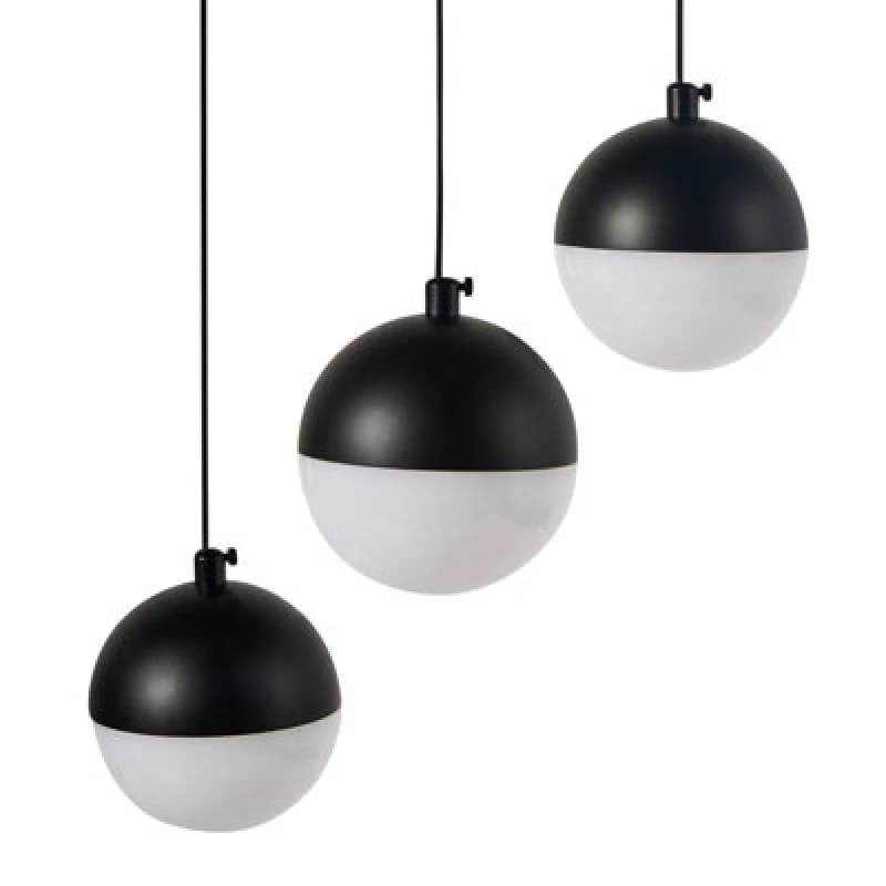 Image of Beliani LED Pendant Lamp Ankobra Metal Black