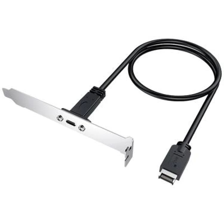 Image of GrauGear Erweiterungskabel mit PCI Blende Type-E auf Type-C retail