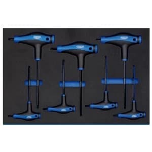 Image of Draper 'T' Handle TX-STAR Key Set In 3/4 Drawer EVA Insert Tray (7 Piece)