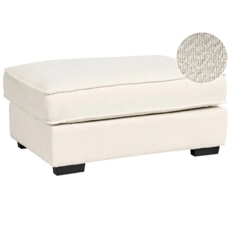 Image of Beliani Ottoman Kolding Boucle Light Beige