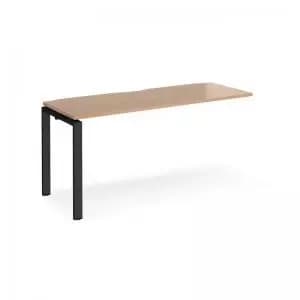Image of Adapt add on unit single 1600mm x 600mm - Black frame and beech top