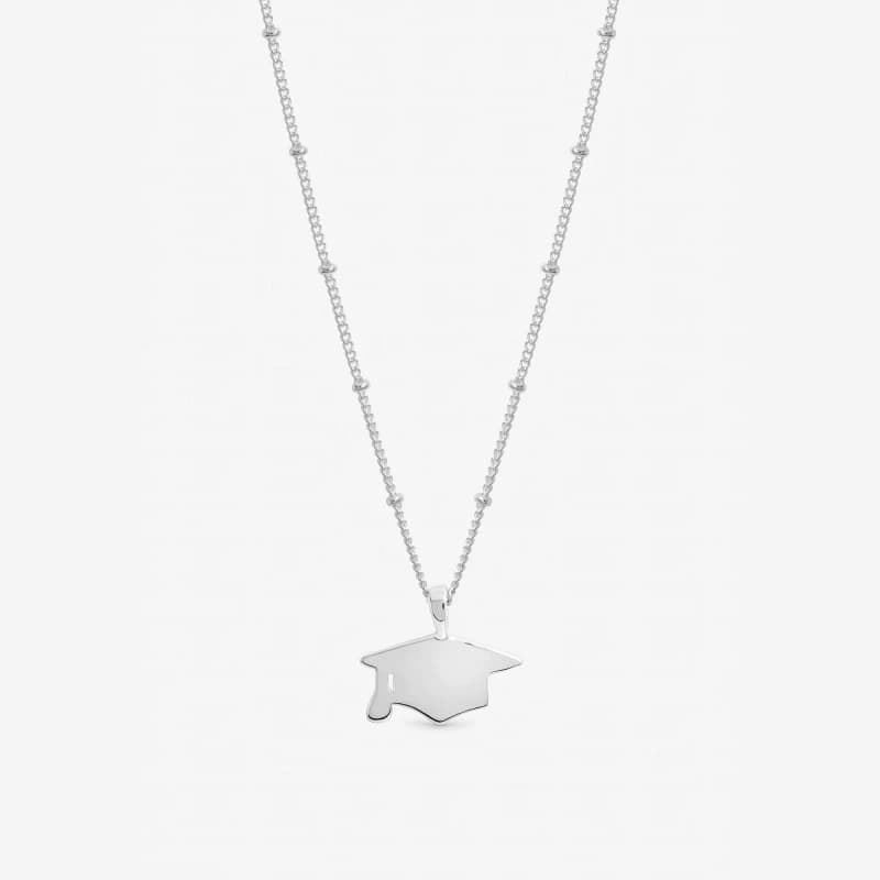 Image of Inicio Silver Plated Graduation Pendant - Gift Pouch Silver female One Size