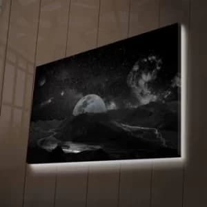 Image of NASA-026 Multicolor Decorative LED Lighted Canvas Painting