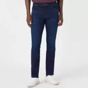 Image of Wrangler Texas Logo-Patched Slim Fit Denim Jeans - W36/L32