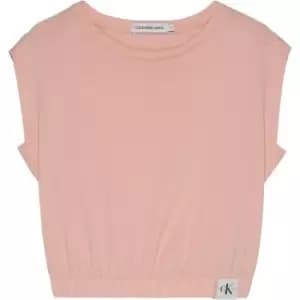 Image of Calvin Klein Jeans Movement Label T-Shirt - Pink