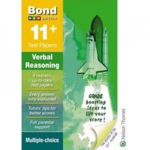 Image of Bond 11+ Test Papers Verbal Reasoning Multiple Choice Pack 1 by Frances down Paperback