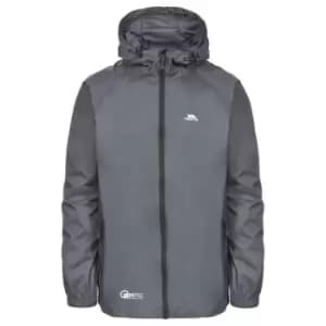 Image of Trespass Adults Unisex Qikpac Packaway Waterproof Jacket (M) (Flint)