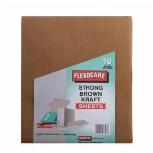 Image of Robert Dyas Flexocare Strong Brown Kraft Sheets - 10 Pack