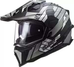 Image of LS2 MX701 Explorer HPFC Atlantis Motocross Helmet, silver, Size L, silver, Size L