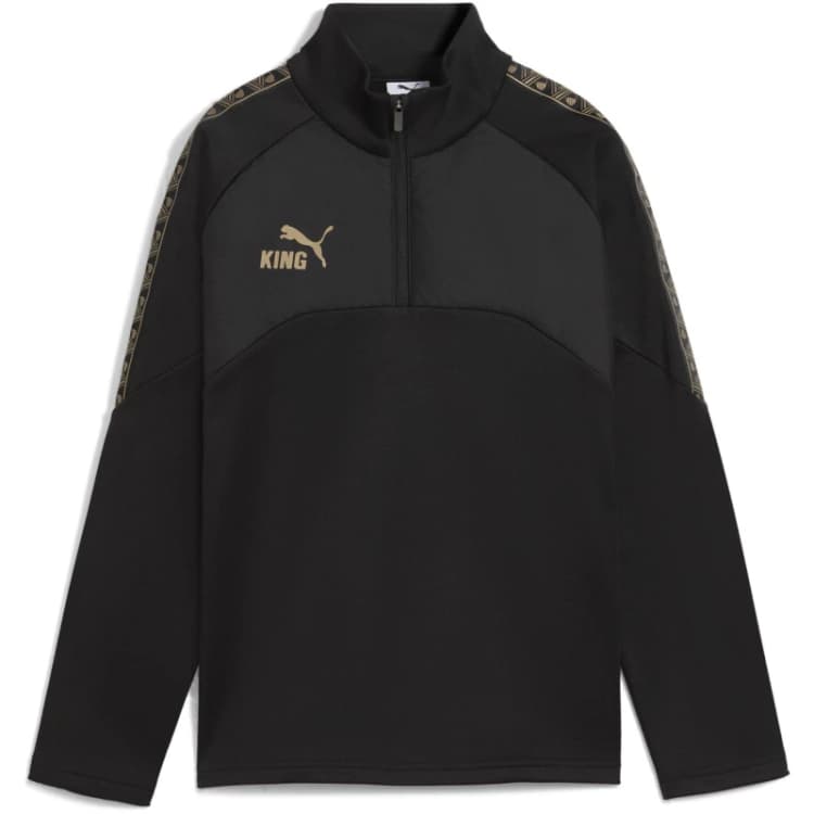 Image of Puma Puma KING Drill Top Kids Black/Gold male 5-6 (XS)