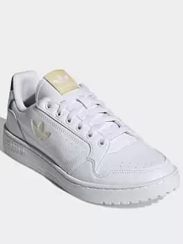 Image of adidas Originals Ny 90 Shoes, White/Beige, Size 3.5, Women