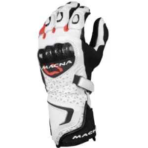 Image of Macna Track R White Black Red 2XL