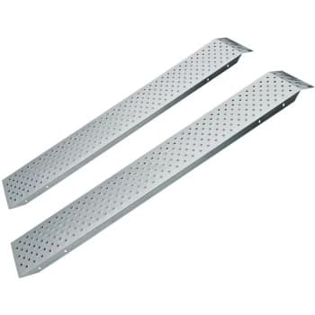Image of Loading Ramps 150 x 22.5cm Steel Access Ramp Set 2 Pieces 400 Kg ATV Quad Motorcycle Lawnmower Scooter Machinery Heavy Duty - Deuba