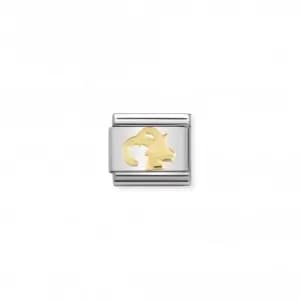 Image of Nomination Composable Classic Zodiac 18K Gold Capricorn Link 030104/10