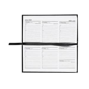 Image of Office 2020 Slim Landscape Pocket Diary Week to View Casebound Sewn
