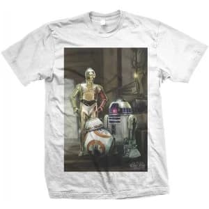 Image of Star Wars Three Droids Mens Large T-Shirt - White