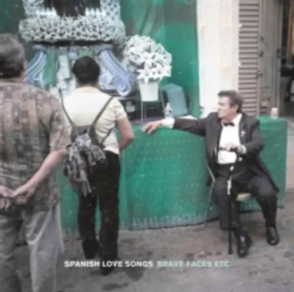 Image of Spanish Love Songs Brave Faces Etc - Doublemint With Heavy White Splatter Vinyl 2022 UK 2-LP vinyl set PNE327