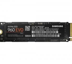 Image of Samsung 960 EVO 500GB NVMe SSD Drive