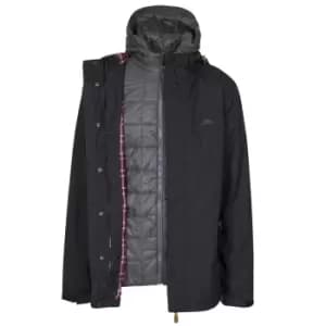 Image of Trespass Mens Enthusiasts Waterproof Jacket (XXS) (Black)