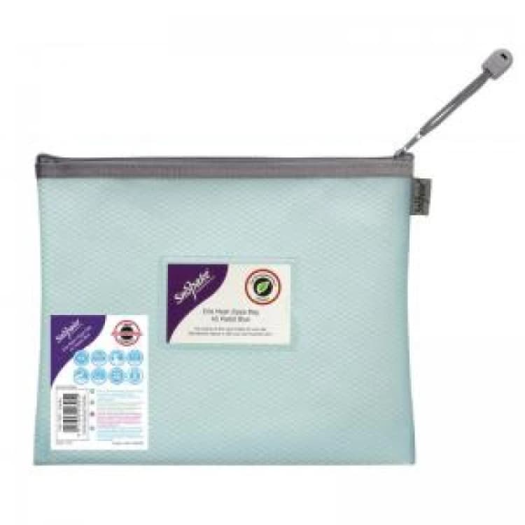Image of EVA Pastel Mesh HC A5 Zippa Bag - Blue- 3 Bags 15901 CTST15901