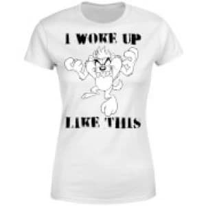 Image of Looney Tunes I Woke Up Like This Womens T-Shirt - White - M