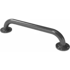 Image of Nymas NymaPRO Round Flange Robust Steel Grab Rail 35mm Diameter 455mm Length - Grey