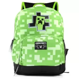 Image of Minecraft Childrens/Kids Creeper Backpack (One Size) (Green/Black)