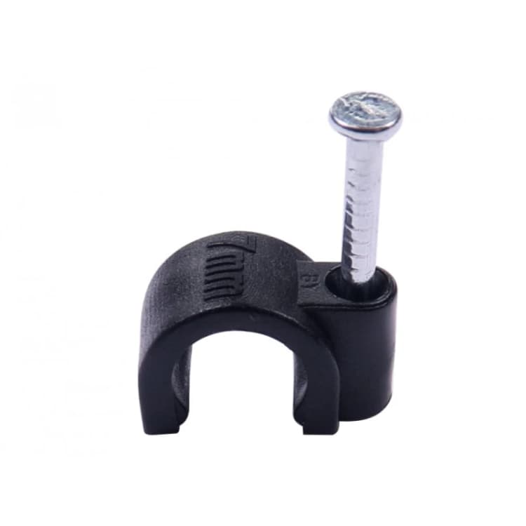 Image of Cables Direct CDL 50 Pack of 7mm Cable Clips Blk