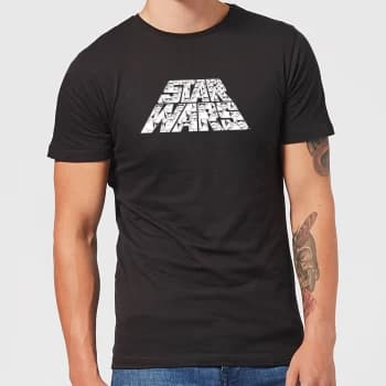 Image of Star Wars: The Rise Of Skywalker IW Trooper Filled Logo Mens T-Shirt - Black - XS - Black