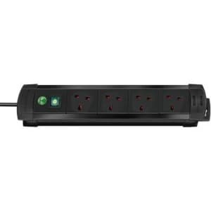 Image of Brennenstuhl Premium Line 4 Gang 1.8m Black