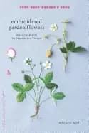 Image of embroidered garden flowers botanical motifs for needle and thread