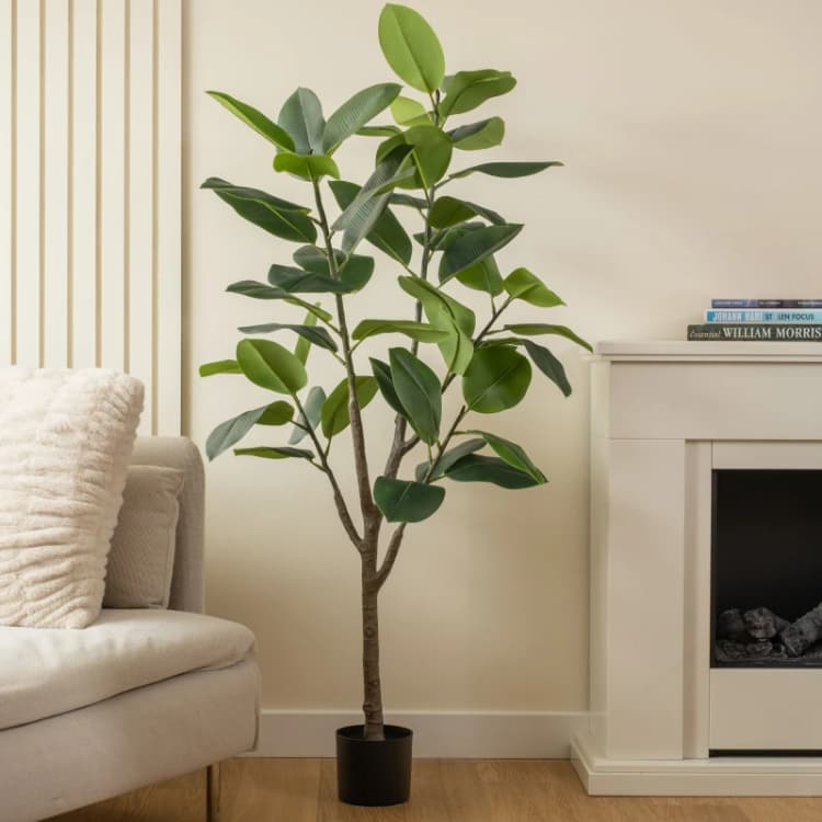 Image of Scottish Everlastings Ltd Real Touch Rubber Tree 150cm, Green SEL1209