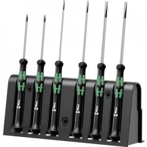 Image of Wera 2035/6 A Electrical & precision engineering Screwdriver set 6 Piece Slot, Phillips