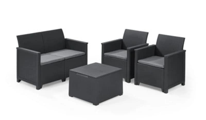 Image of Keter Emma 2 Seat Set, Grey 247486