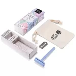 Image of Wild and Stone Safety Razor Blue Shaver