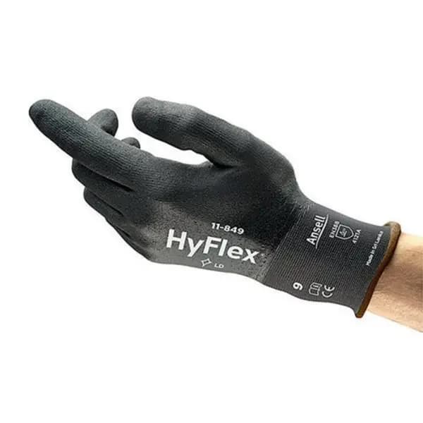 Image of Ansell Ansell Hyflex Gloves (Pack of 12) Black L AN11-849L