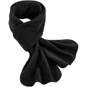 Image of Beechfield Fleece Recycled Winter Scarf (One Size) (Black)
