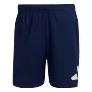 Image of adidas Train Essentials Logo Training Shorts Mens - Blue