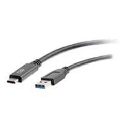 Image of C2G 0.9m (3ft) USB C Cable M/M - USB A 3.0 (3A) - Black